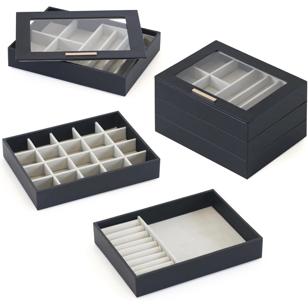 NEW IN BOX PreTidy Stackable Jewelry Trays